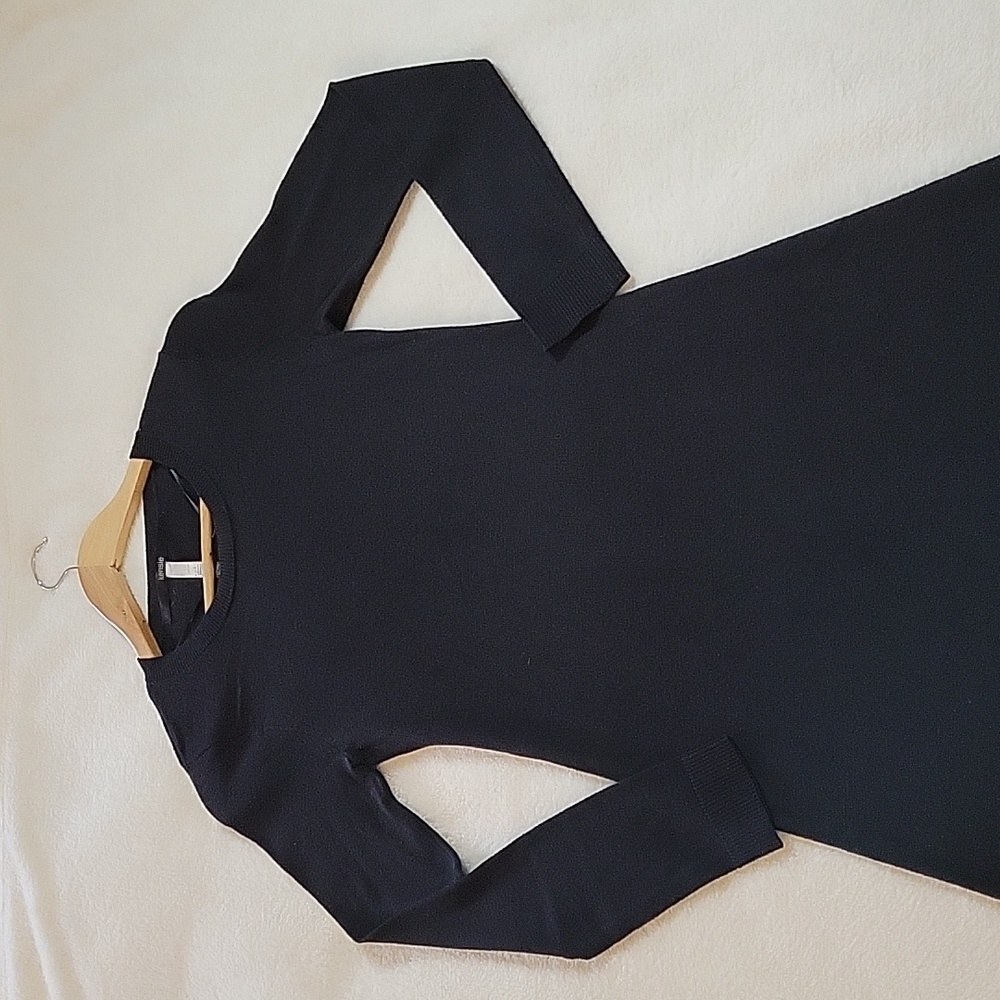KENSIE BLACK SWEATER DRESS XS